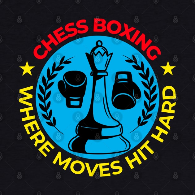 Chess boxing: Where Moves Hit Hard Funny Chessboxing by OscarVanHendrix